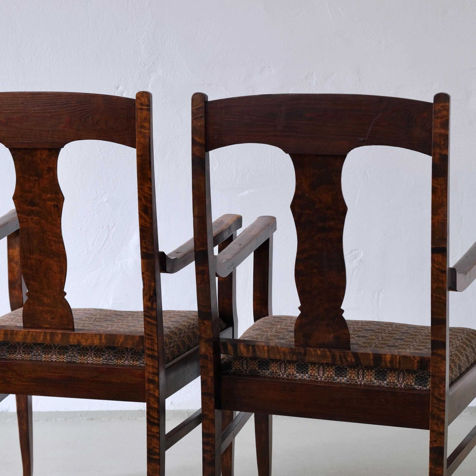 photo furniture Biedermeier Satin Birch Armchairs | Sweden | Set Of 2