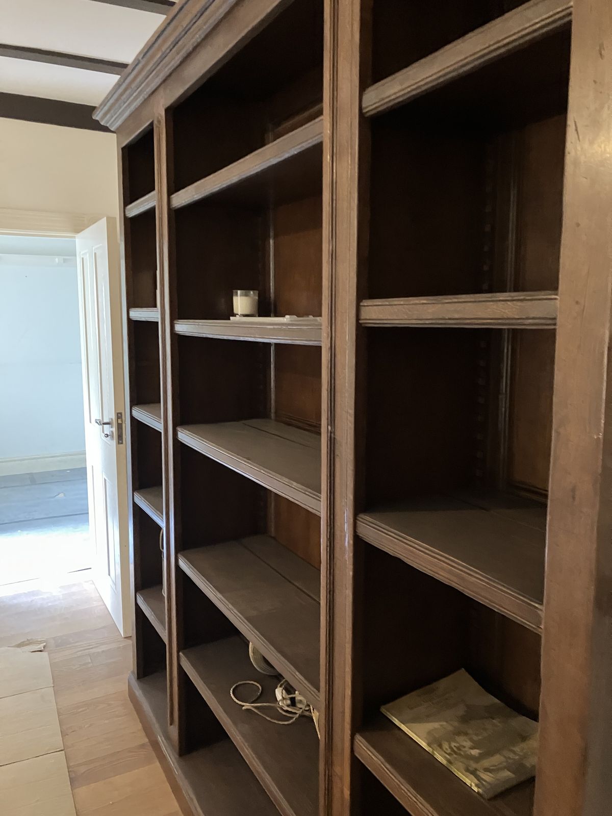 Large Solid Wooden Bookcase photo for sale
