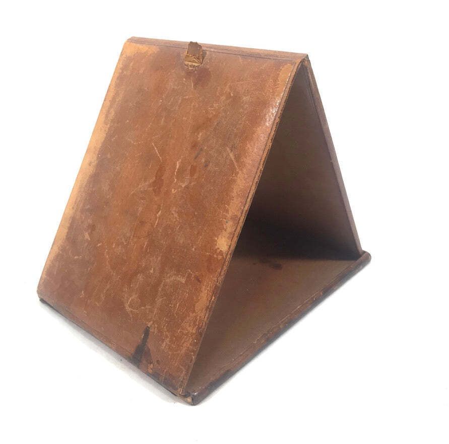 Antique 19th Century Folding Gentlemen' Campaign Mirror / Portable / Travel&Nbsp; photo vinterior