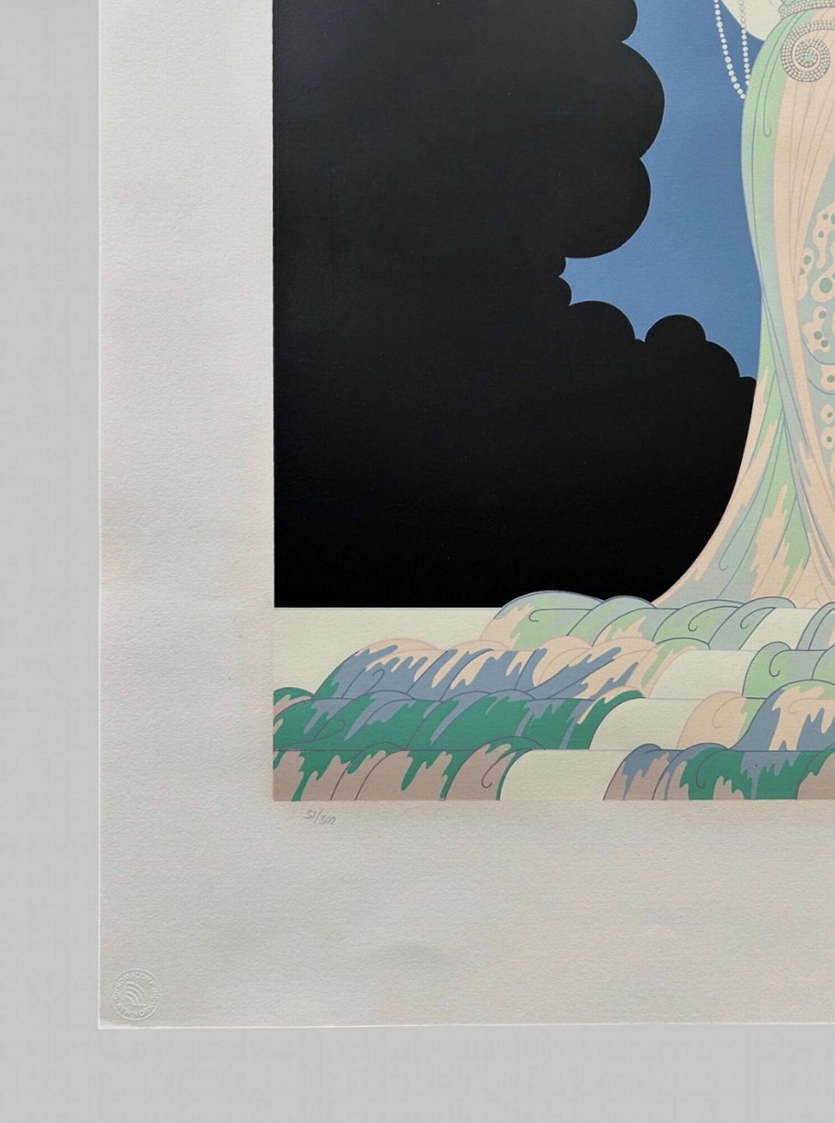 Screenprint Titled Fantasia" By Erte Created In 1982 photo vinterior