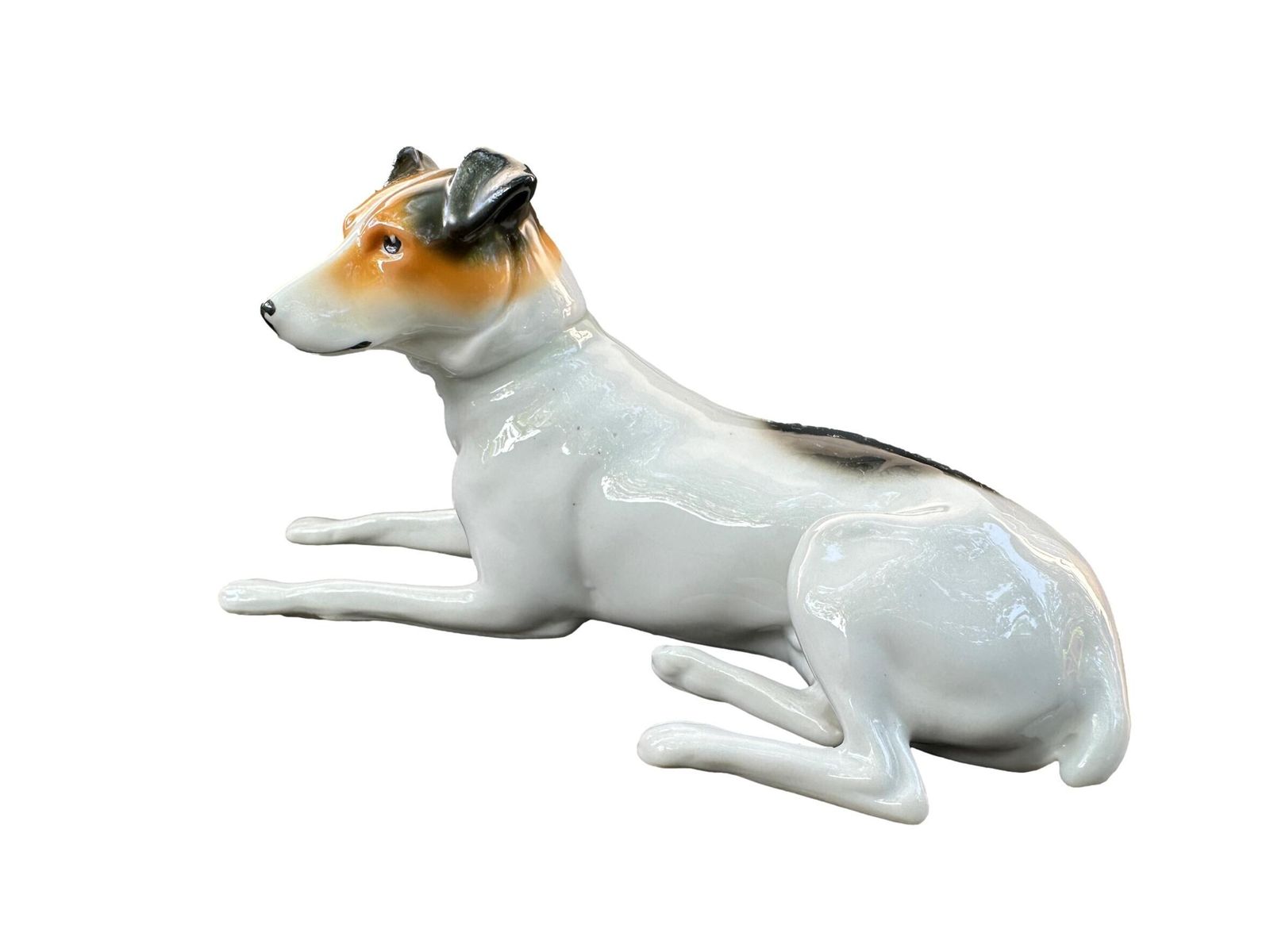 Rare Art Deco Gotha Pfeffer Porcelain Jack Russell Dog Sculpture – German Figurine photo 172.0