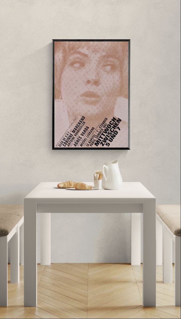 Cleo From 5 To 7 Original 1967 German A1 Poster photo furniture
