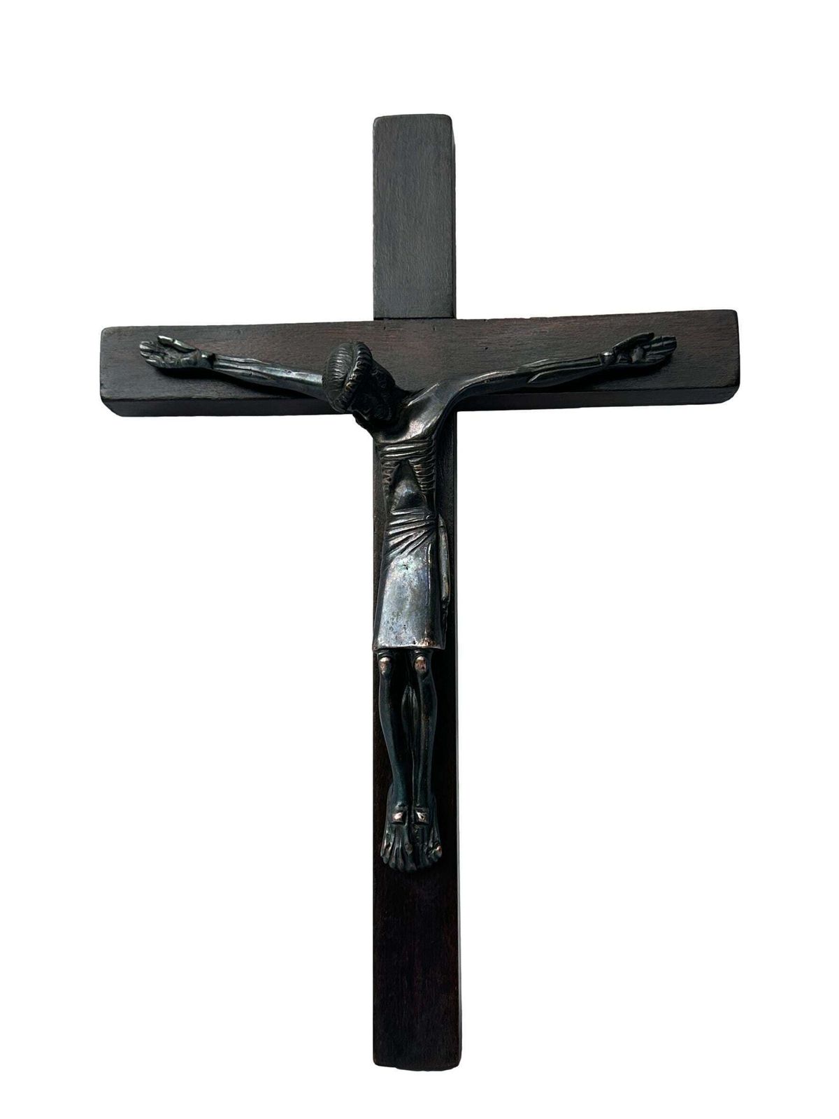 Jean Lambert Rucki (1888 1967) Art Deco Bronze Crucifix   Modernist Cubist Christ Sculpture photo furniture