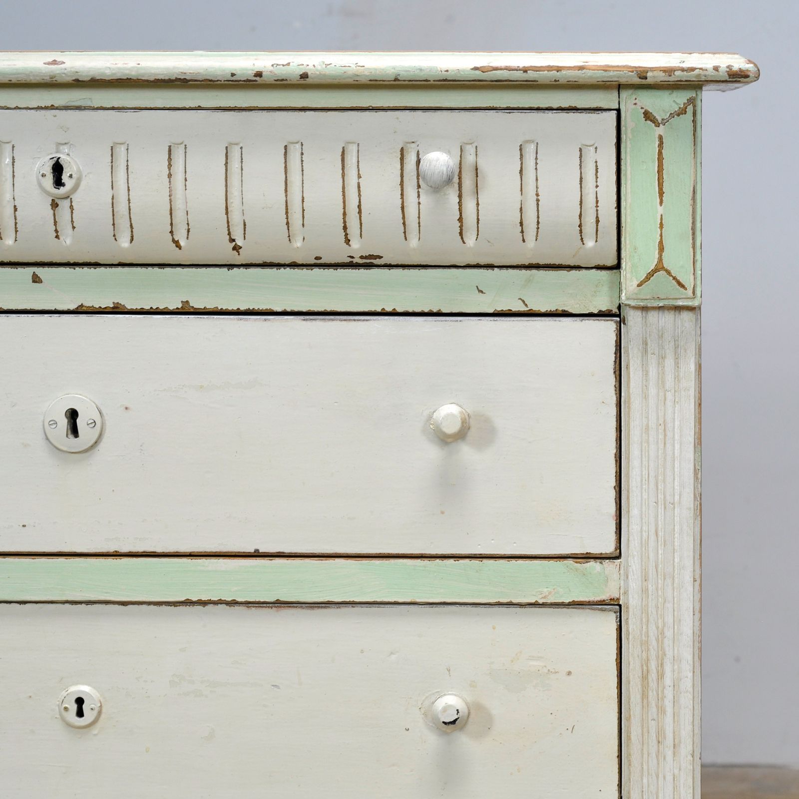 Furniture Pine Chest Of Drawers, Circa 1910 photo