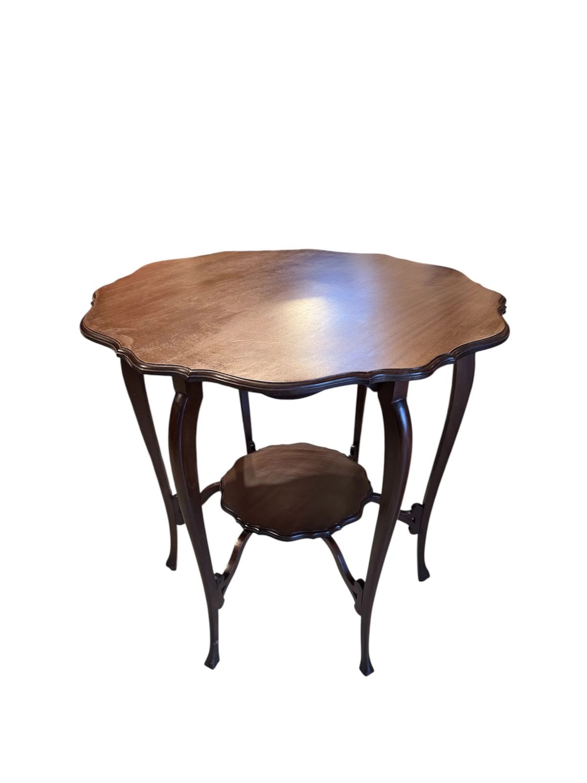 Antique Edwardian Mahogany Octagonal Shaped Occasional Table photo furniture