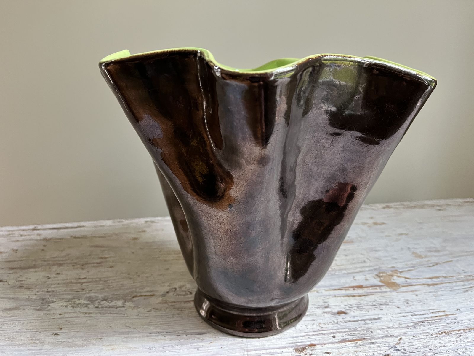 Stunning Mid Century French Vase, Signed photo Garden Decor