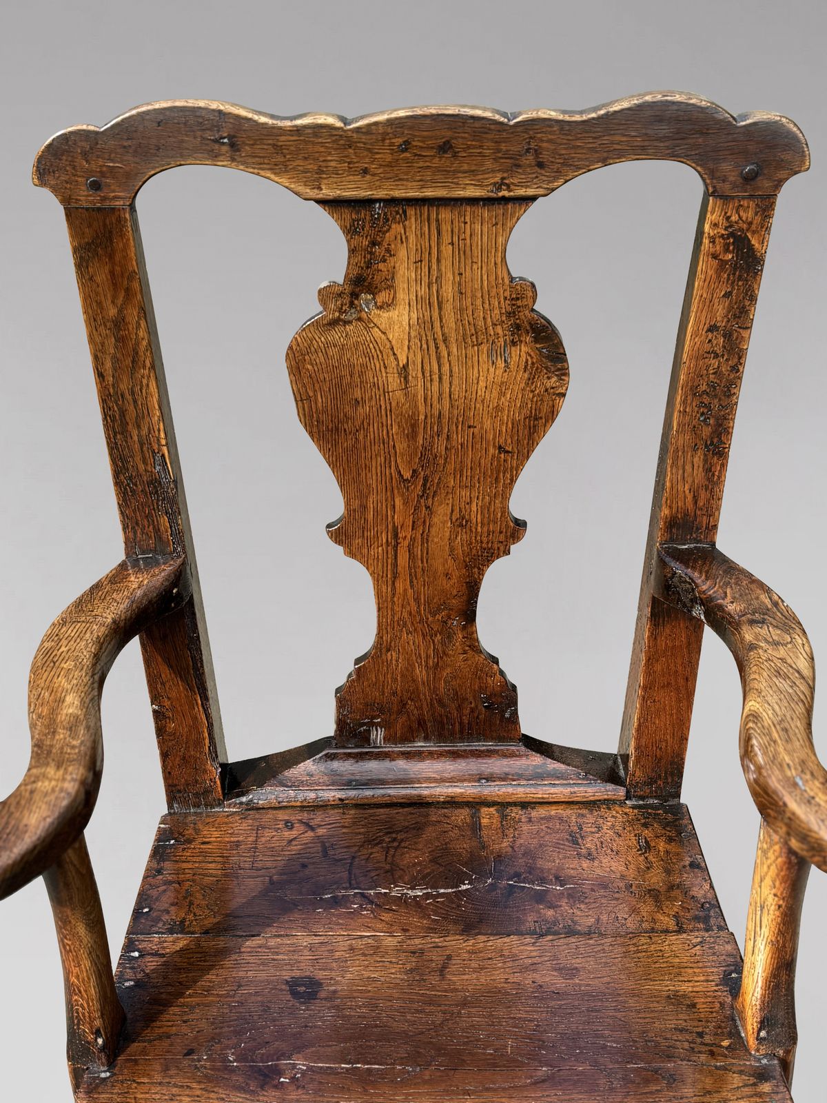 18th Century Georgian Oak Country House Armchair photo furniture