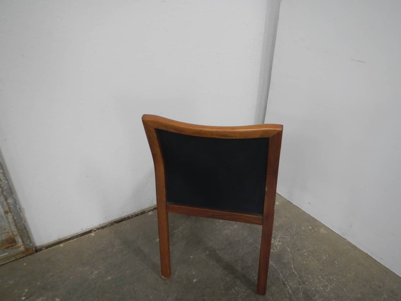 Black Leatherette Chair, 1980s photo Furniture
