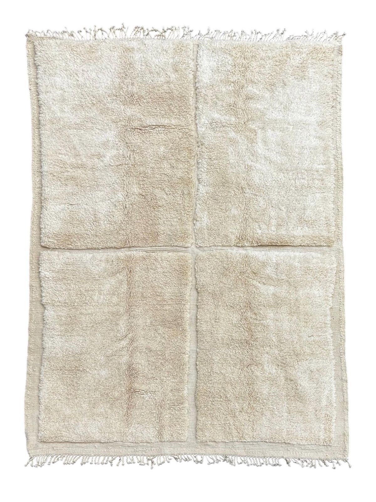 Modern Moroccan Mrirt Rug 220x310 Cm– Cream Wool Texture Design – Handmade In Morocco – Fair Trade – Berber Carpet Moroccan Wool Rug photo furniture