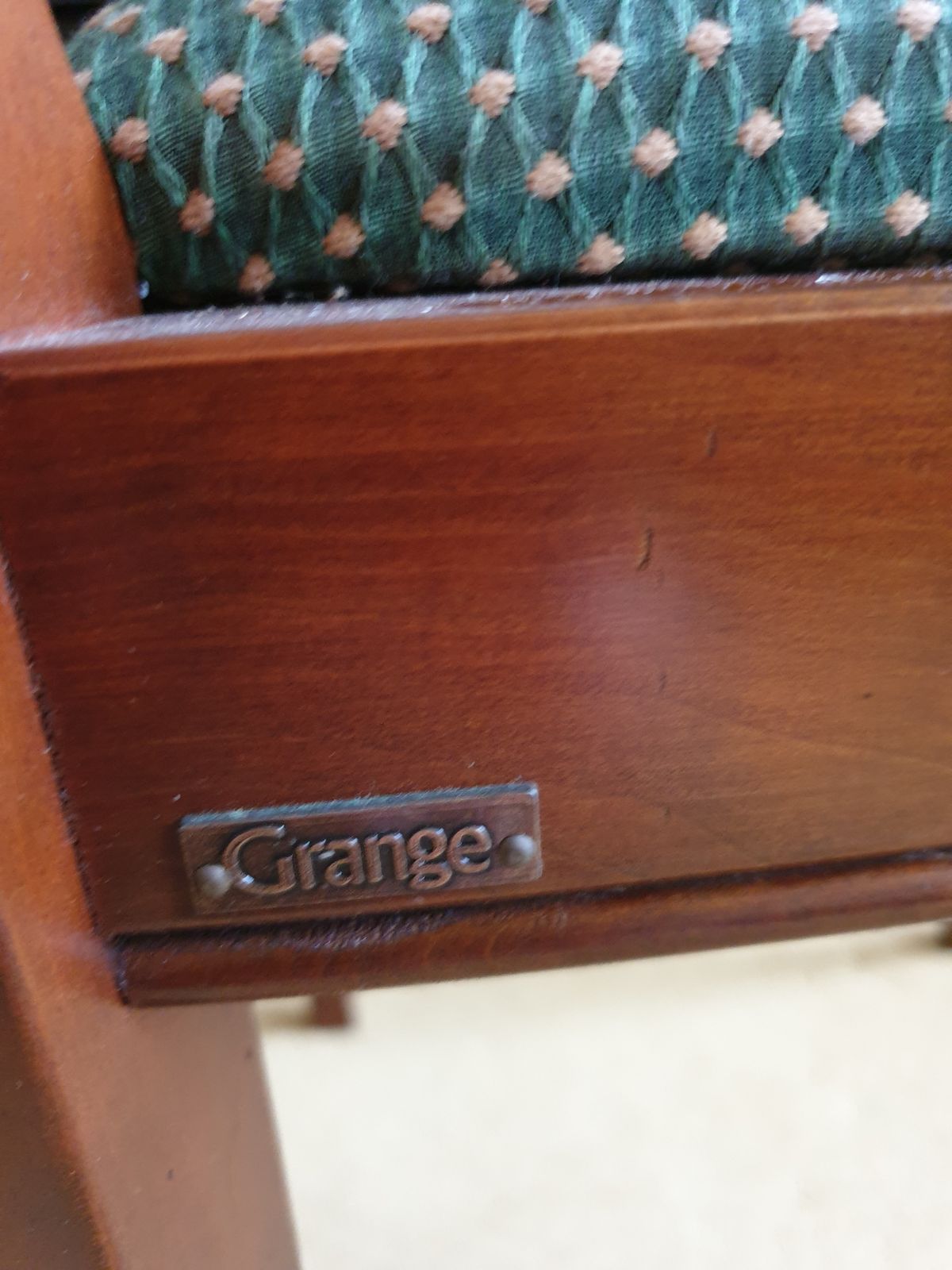 Grange 4 Dining Chairs Cherry Wood French Very Good Condition photo 500.0