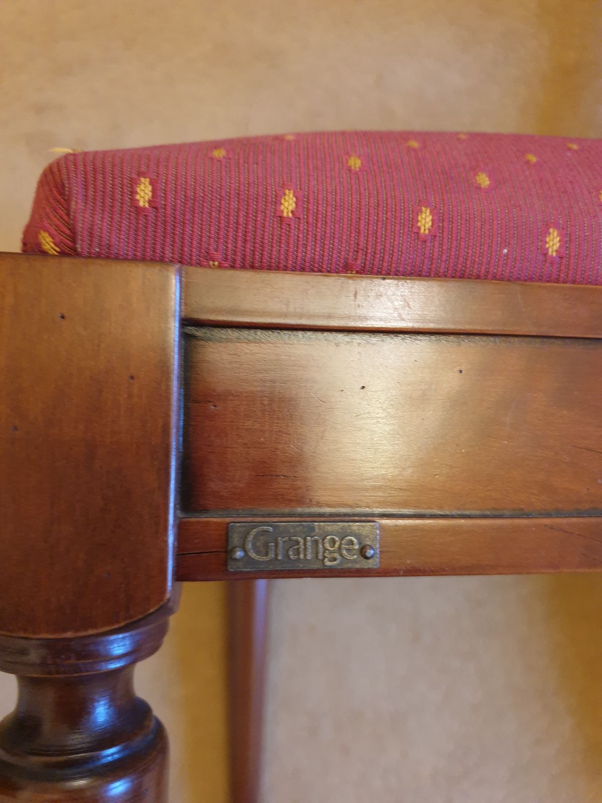 photo vinterior Grange 4 Dining Chairs Cherry Wood French Very Good Condition