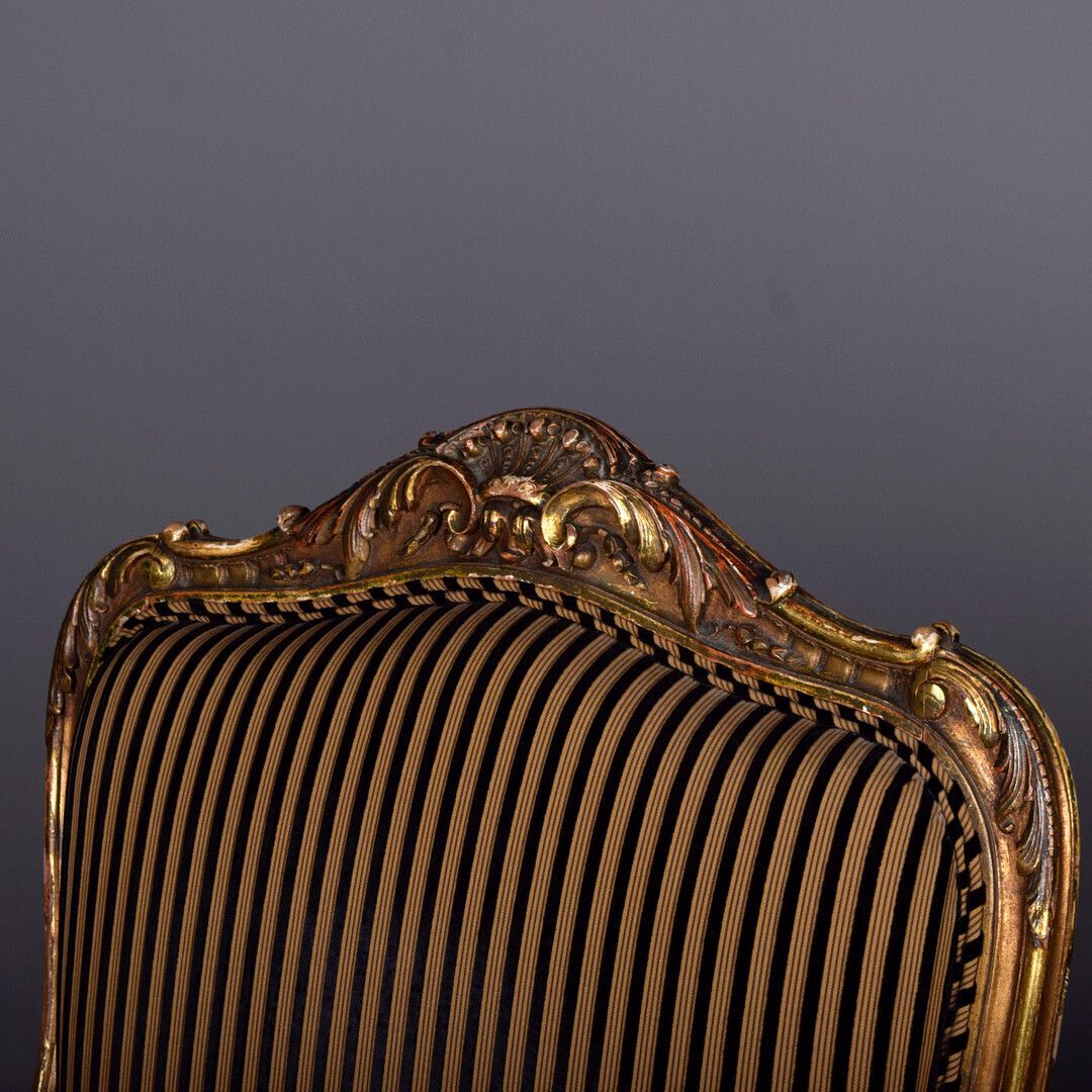Pair Of Napoleon III Giltwood Fauteuils photo 375.0