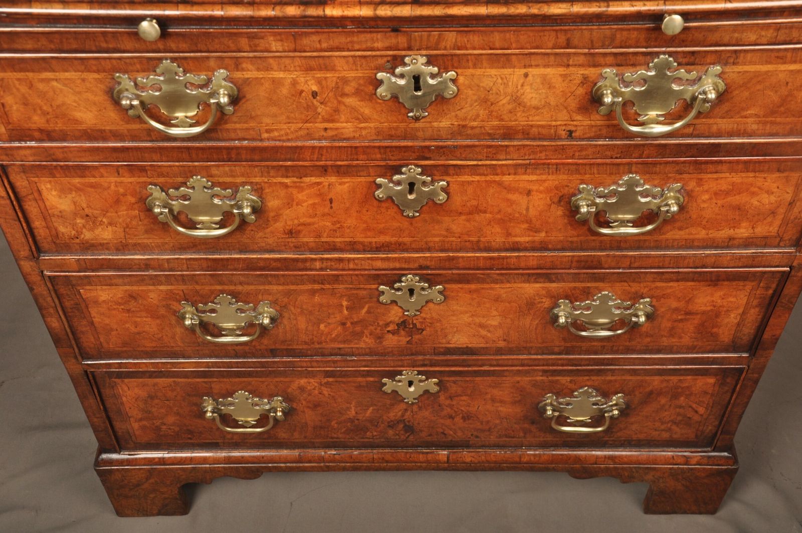 A Fine Early George II Walnut Chest Of Drawers Of Small Proportions photo 5800.0