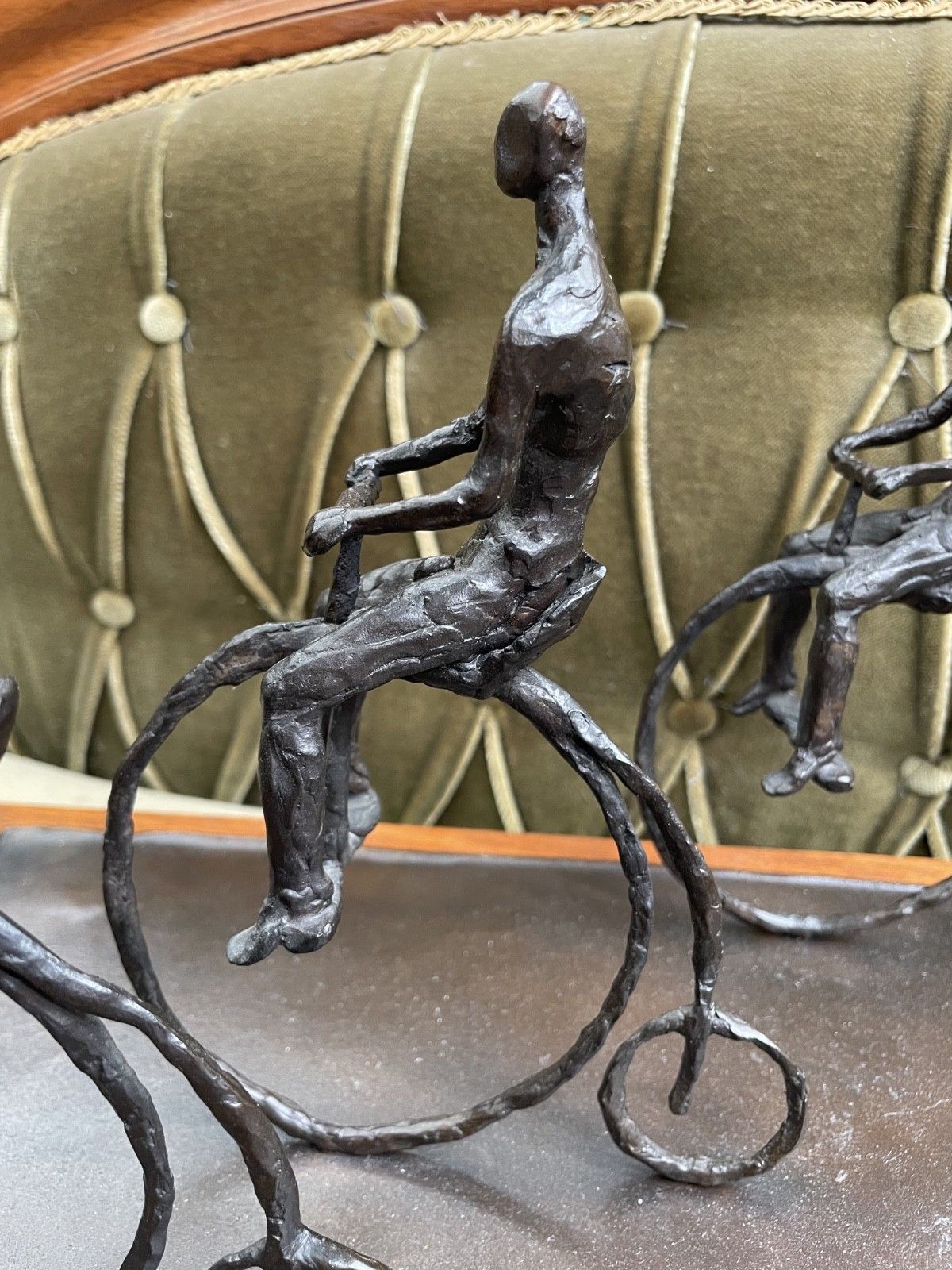 275.0 Vintage Mid Centry Brutalist Modernist Catalan P. Mataro Broze Sculpture. photo