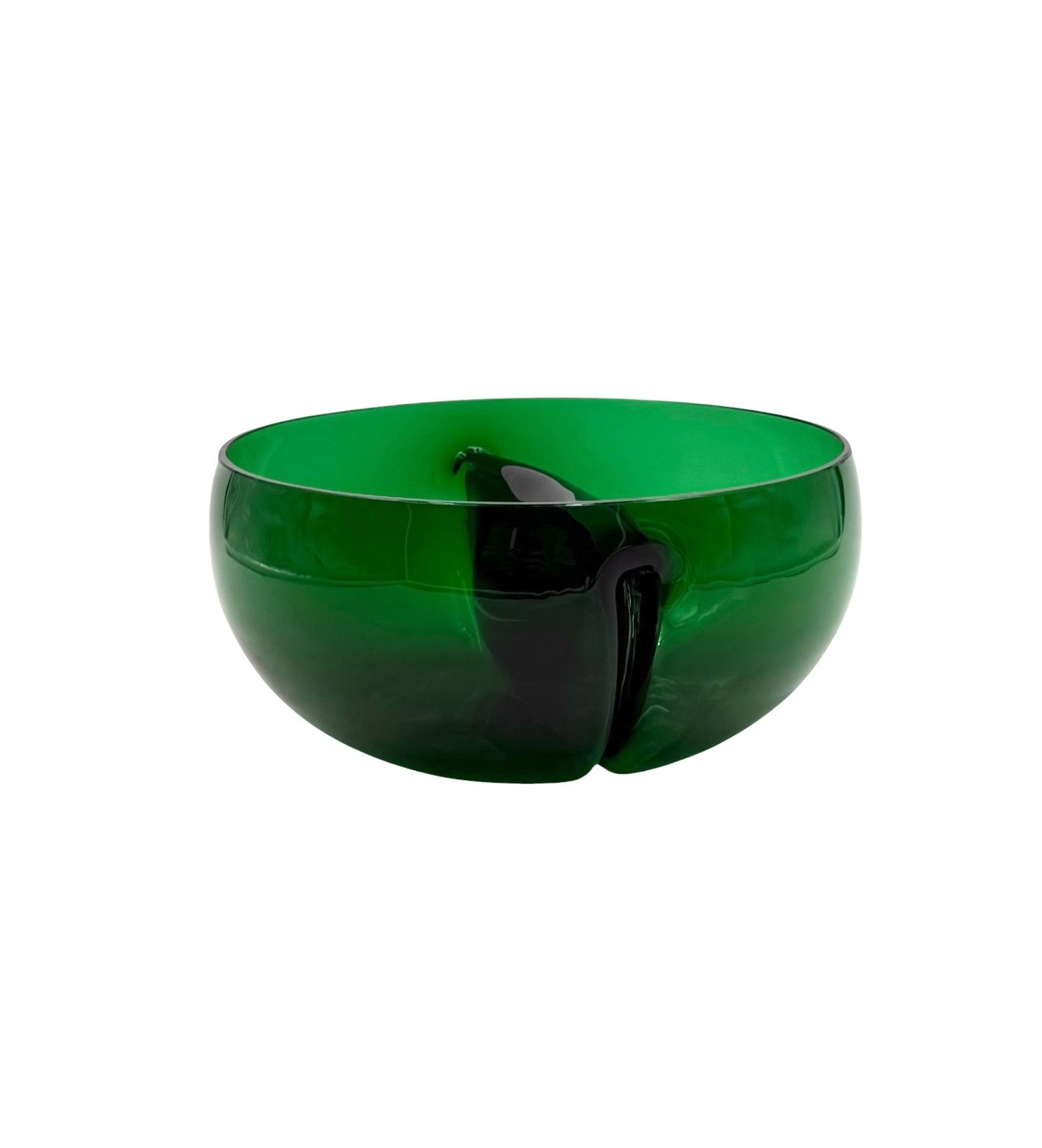 Mid Century Green Glass Bowl / Centerpiece,  Italy 1960s photo buy