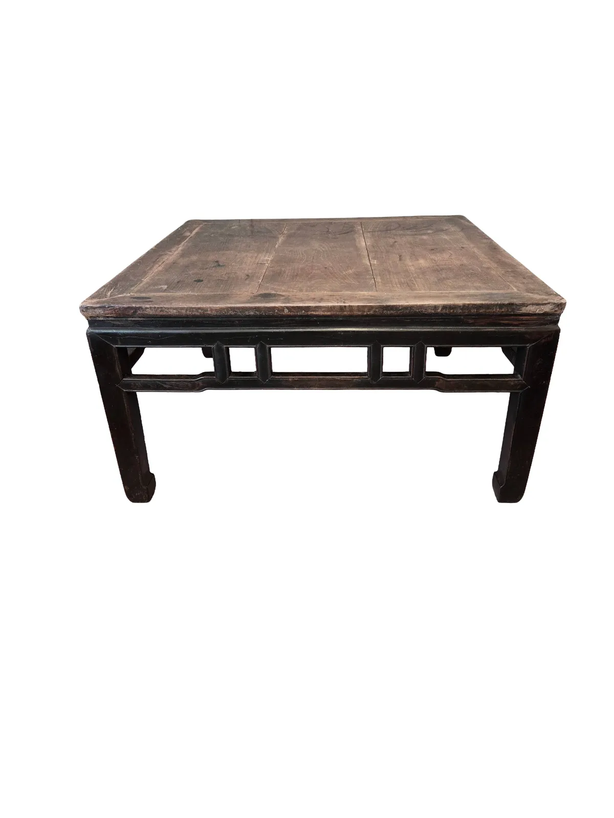 19th Century Chinese Late Qing Elm Kang Coffee Table photo for sale