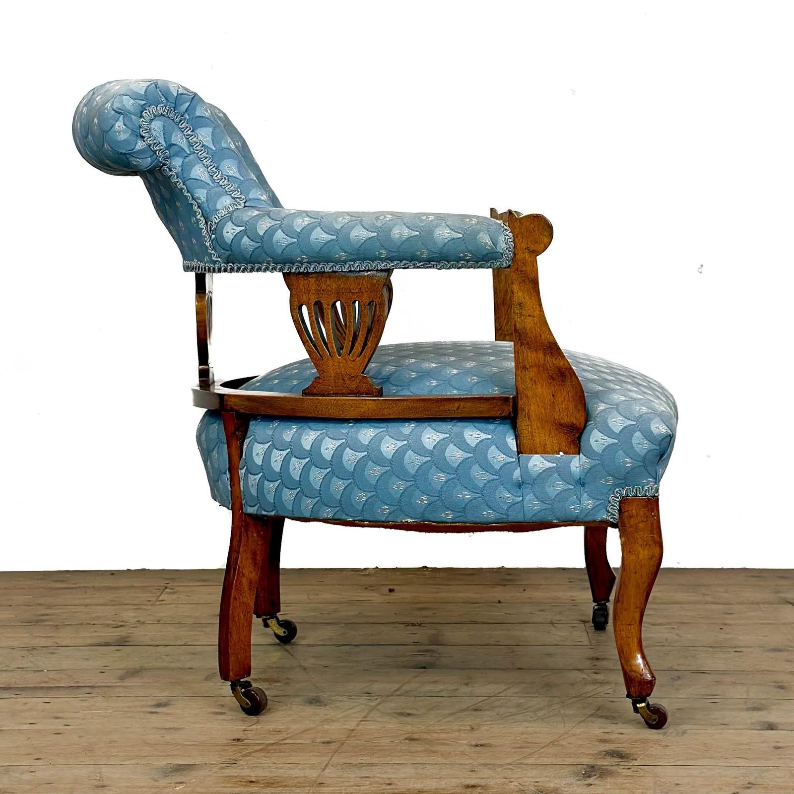 Antique Edwardian Mahogany Armchair | Antique Armchair | Antique Seating | Victorian Antiques | Victorian Armchair (M 6798) photo Furniture