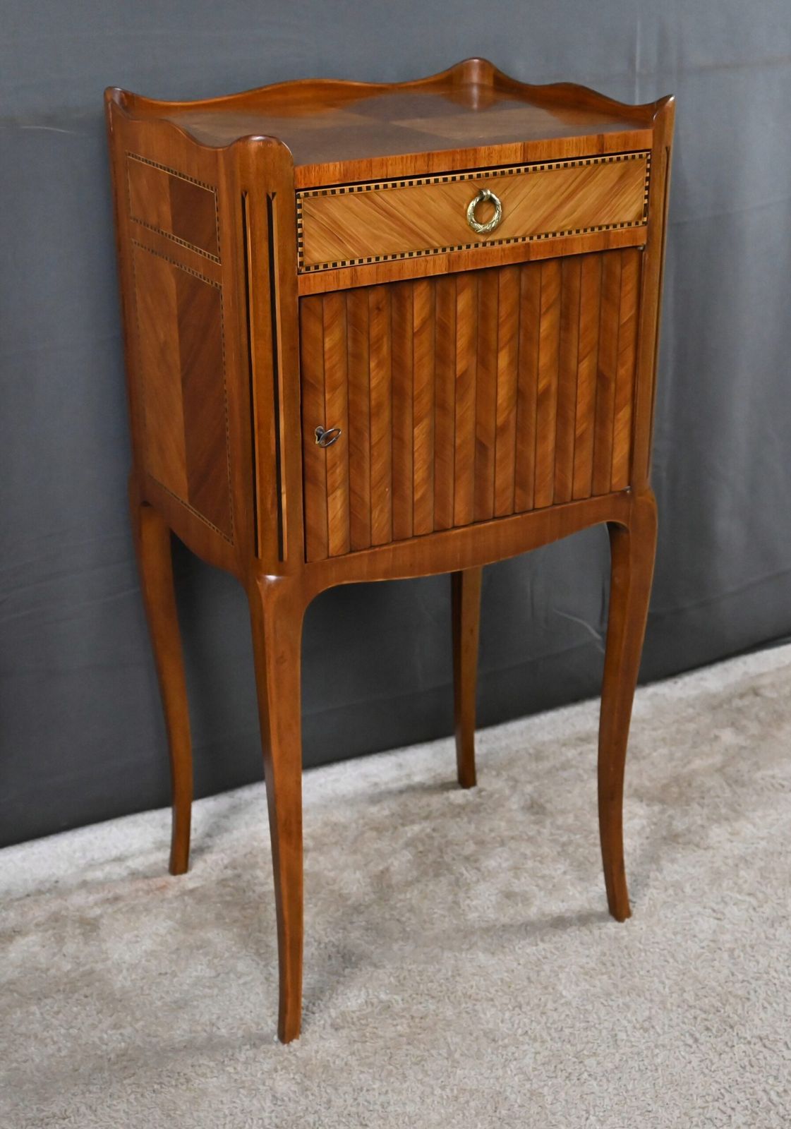 Marquetry Coffee Table  Louis XV Louis XVI Transitional Style  Mid 20th Century photo Furniture