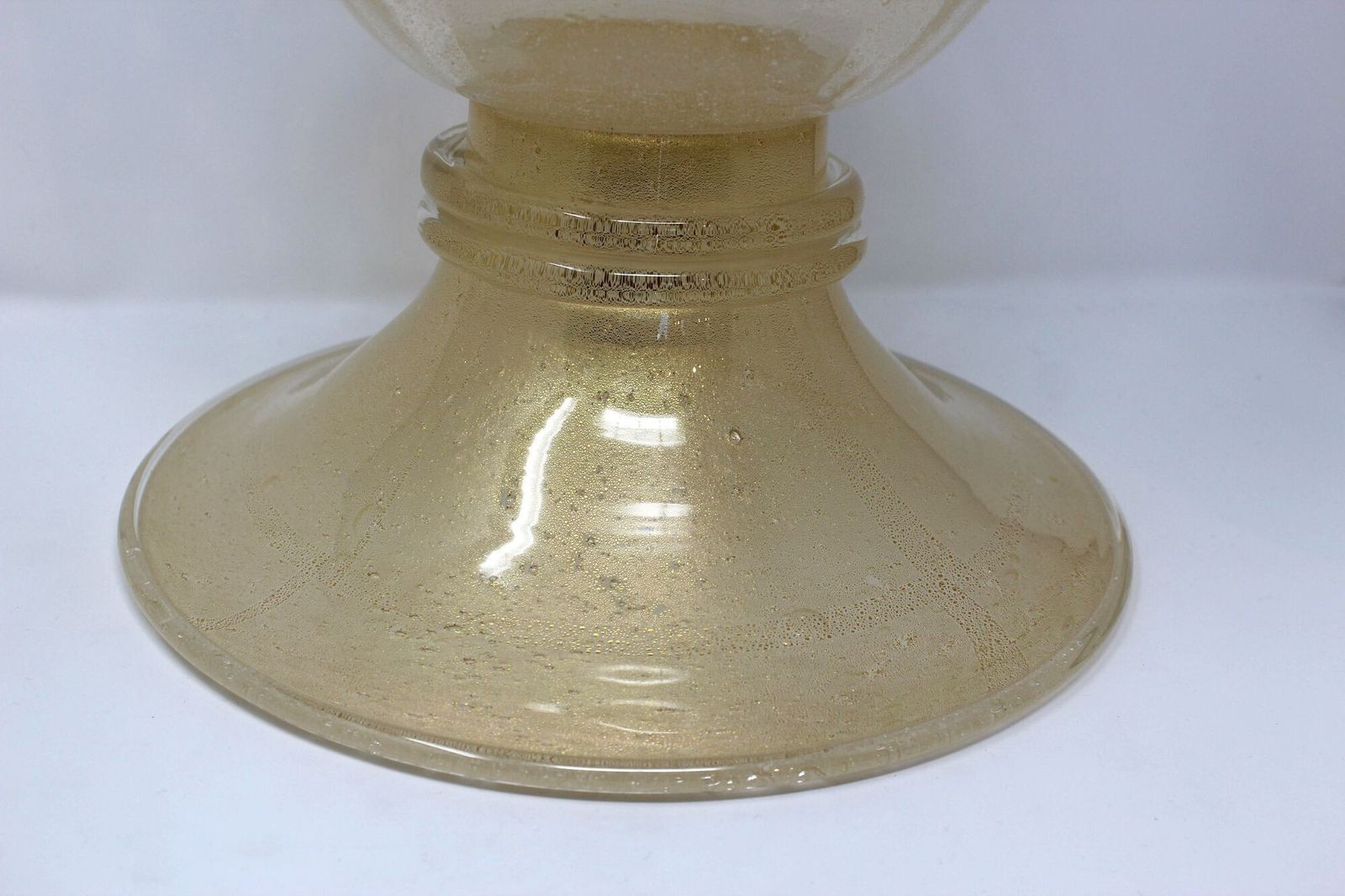Gold Infused Art Glass Centerpiece photo for sale