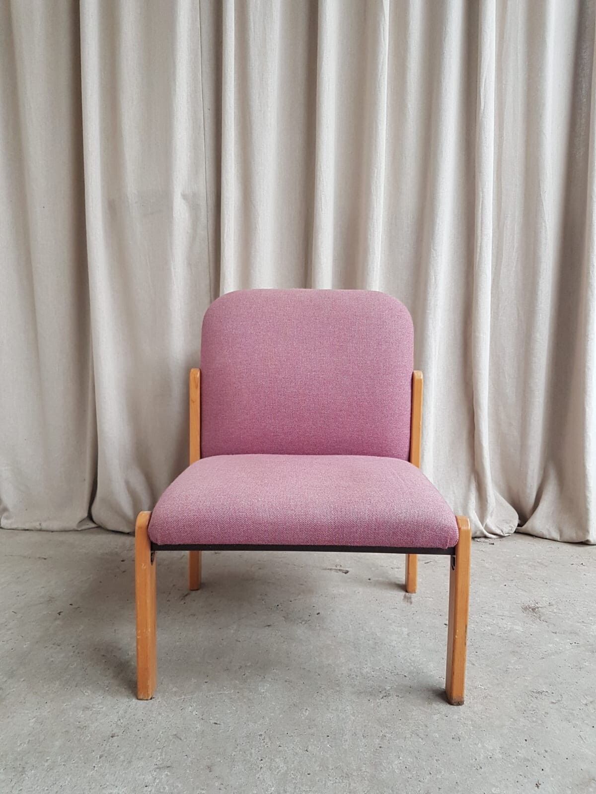 Vtg Late Mid Century Modernist Post Modern Studio Lounge Chair Retro R692 photo furniture