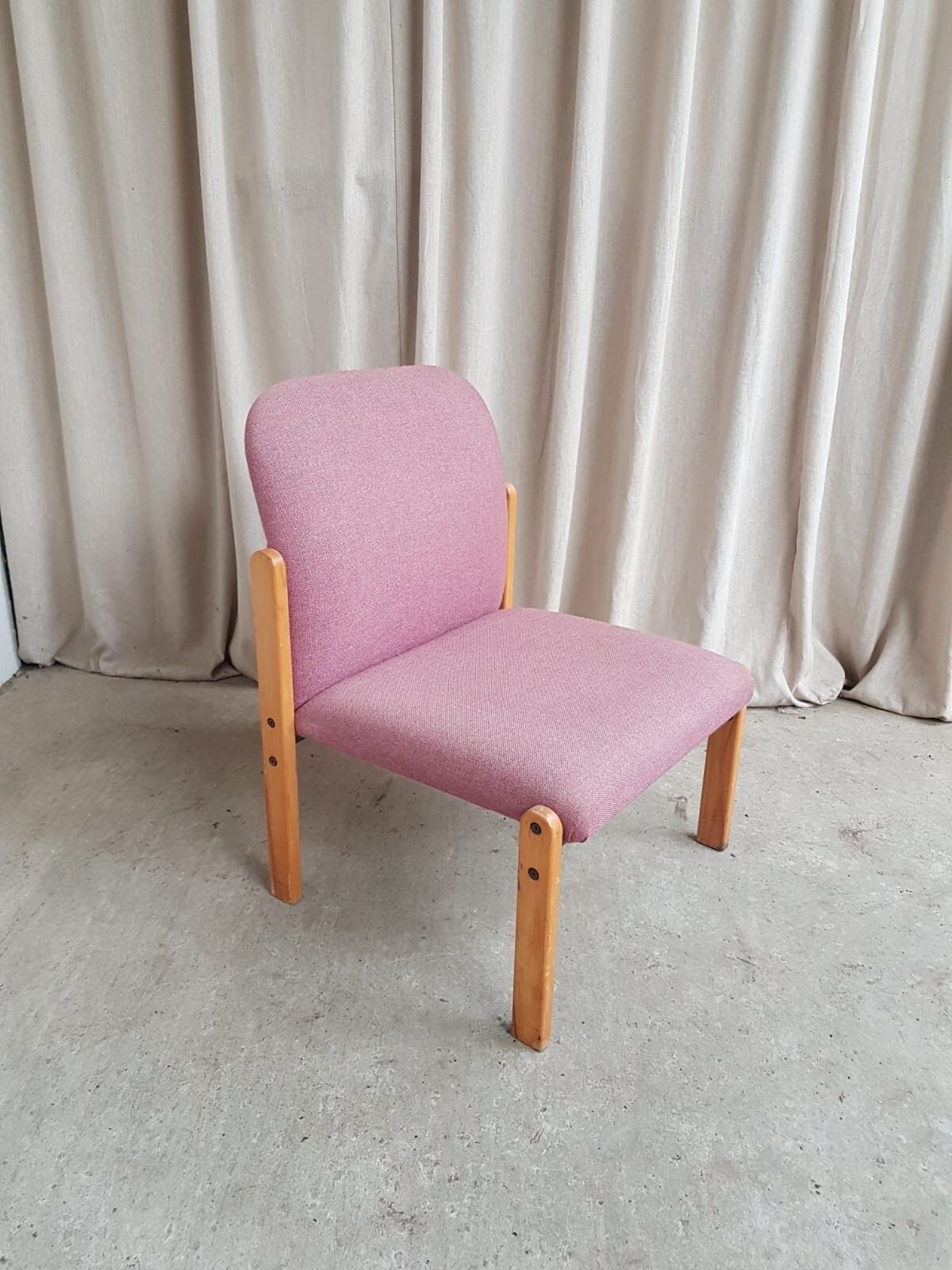 Vtg Late Mid Century Modernist Post Modern Studio Lounge Chair Retro R692 photo vinterior