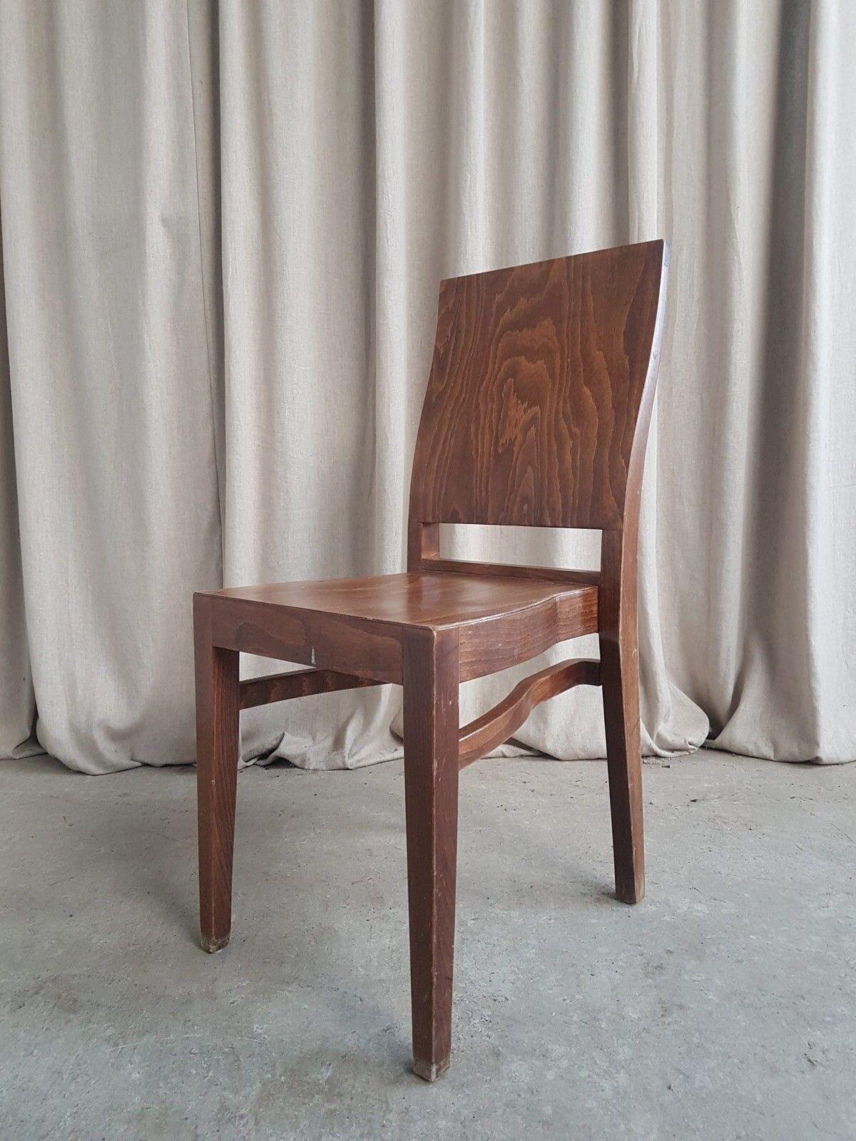 Vtg Mid Century Style Industrial Side Desk Dining Chair Retro R679 photo vinterior