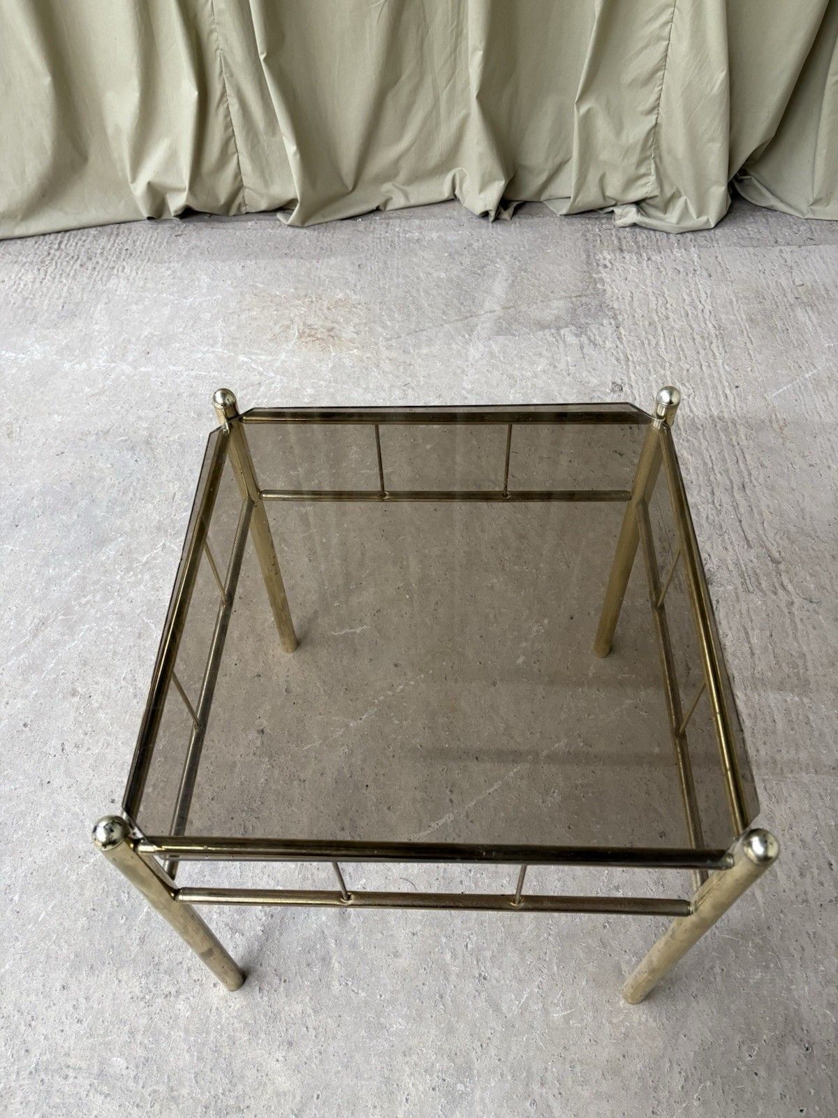 Vtg Late Mid Century Hollywood Regency Style Side Table Italian Retro R959 photo buy