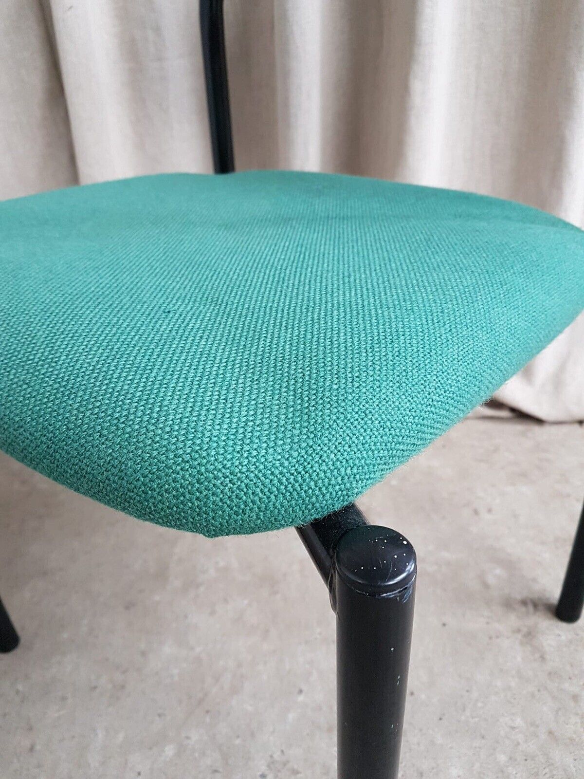 Vtg Late Mid Century Modernist Post Modern Style Dining Side Desk Chair R735 photo 75.0
