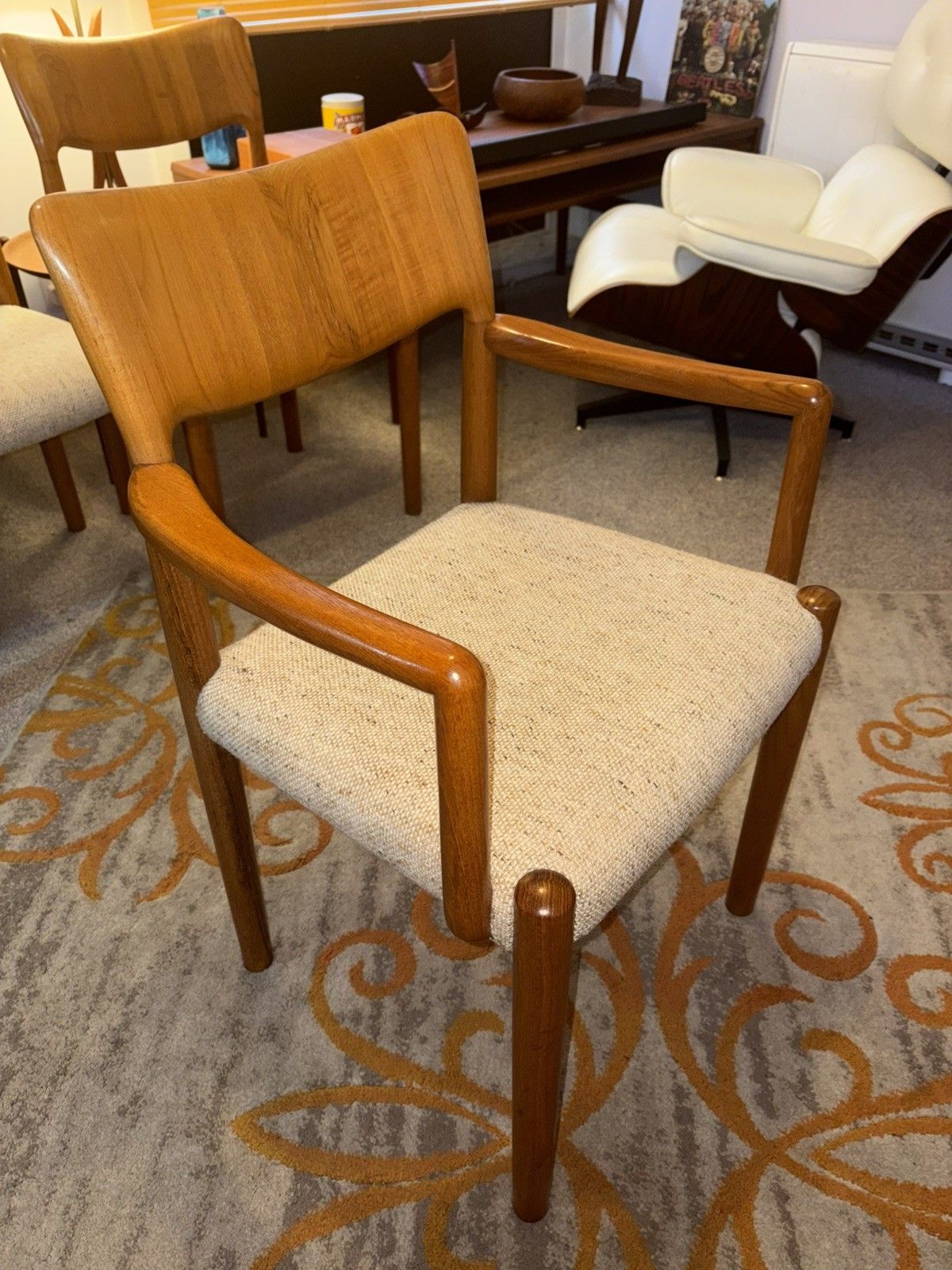Mcm Danish Set Of 6 Boltinge Stolefabrik Teak Dining Chairs G Plan Era Retro