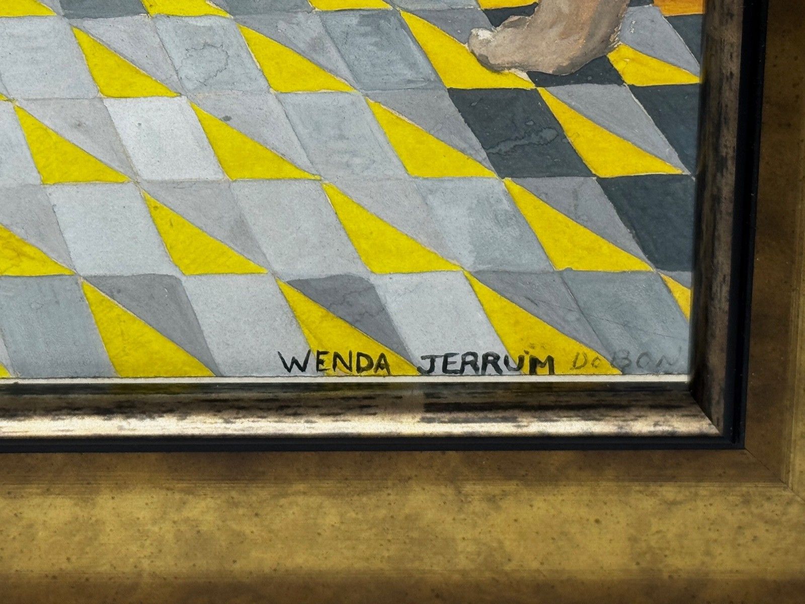 Surrealism Painting Death Of Cleopatra By Wenda Jerrum C1960 Egyptian Mythology photo 8000.0