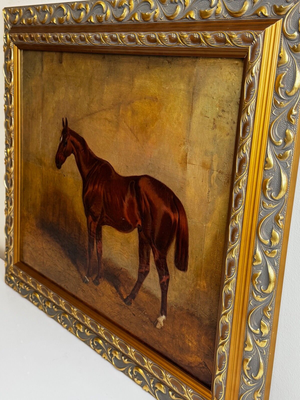 photo buy 🐎 Equine Elegance Chestnut Hunter In Stable C1842 By Charles Bilger Spalding Ra