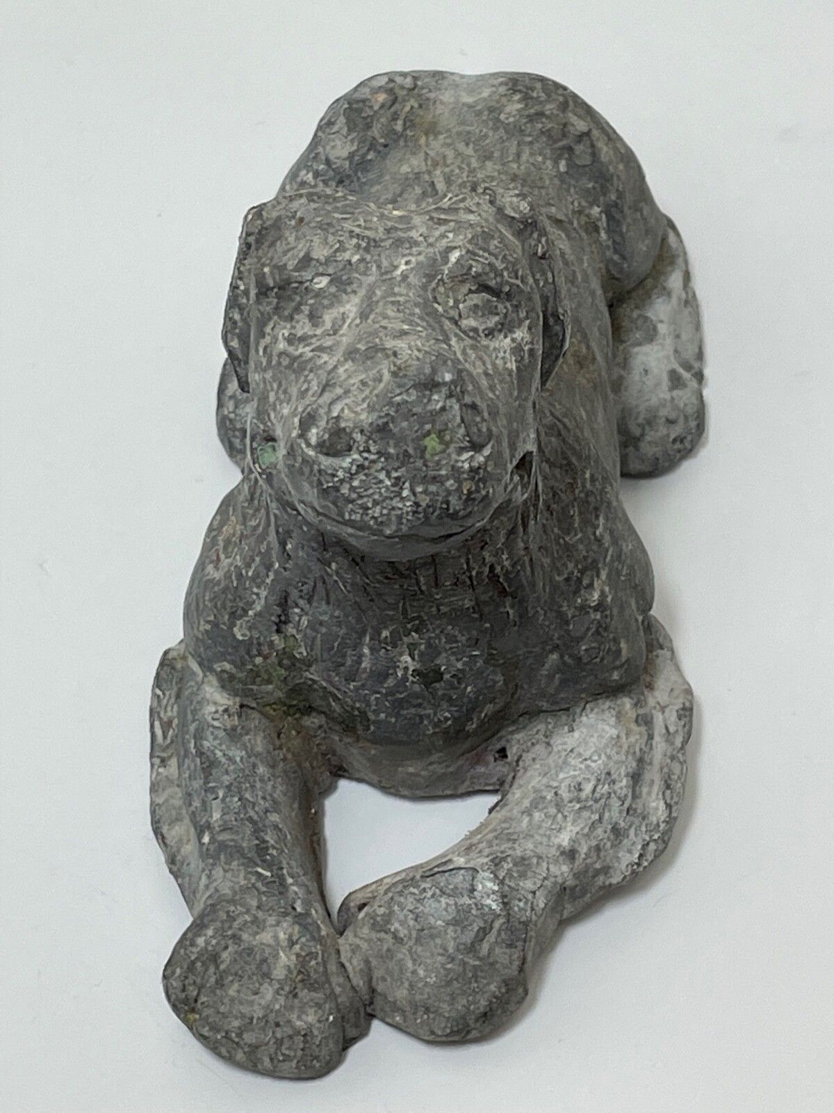 Small 18t Century Lead Recumbent Hound Dog Sculpture In The Manner Of John Cheere photo furniture