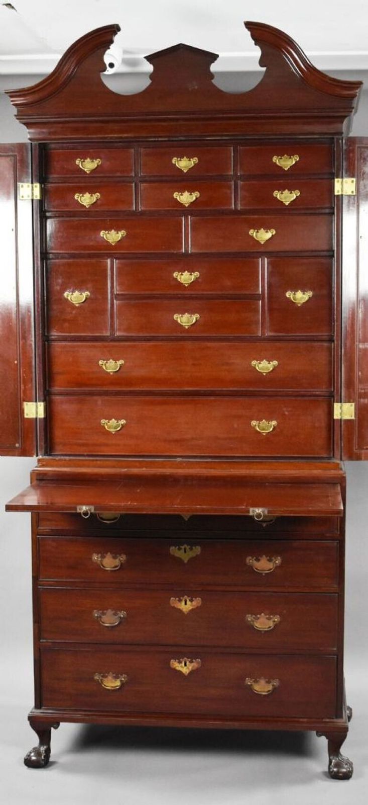 Irish George II Mahogany Secretaire Cabinet photo 7500.0