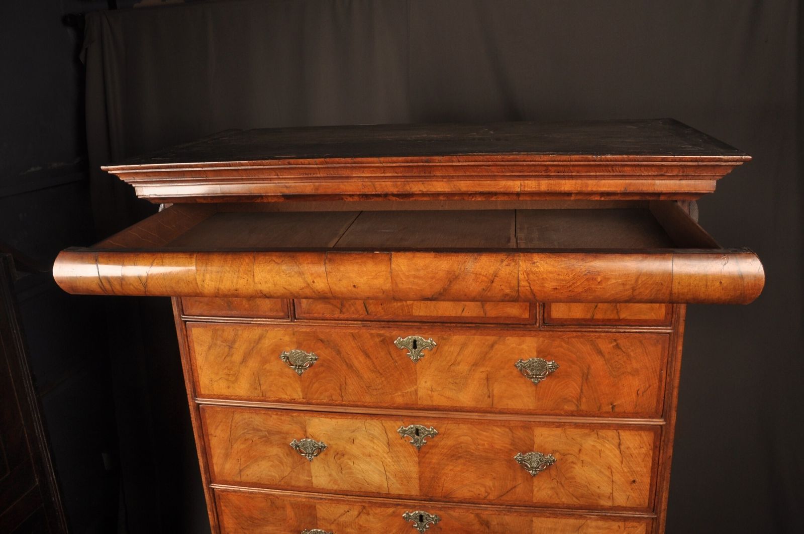 Furniture Rare Queen Anne Walnut Chest On Chest photo