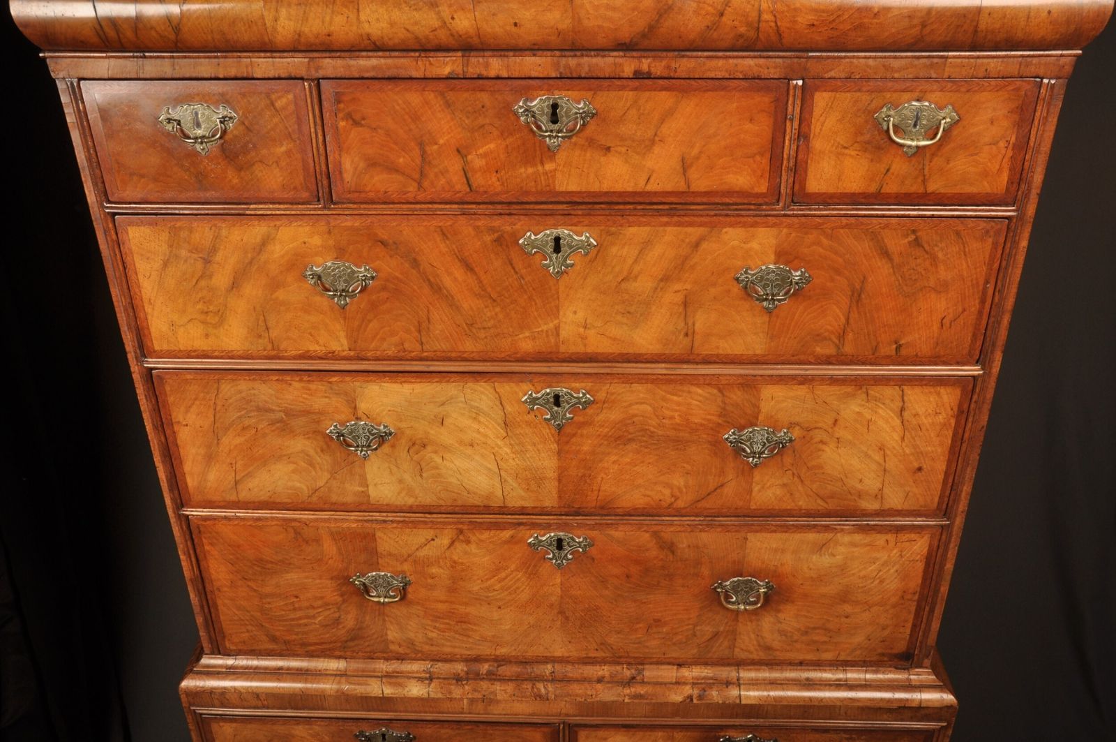 4900.0 Rare Queen Anne Walnut Chest On Chest photo