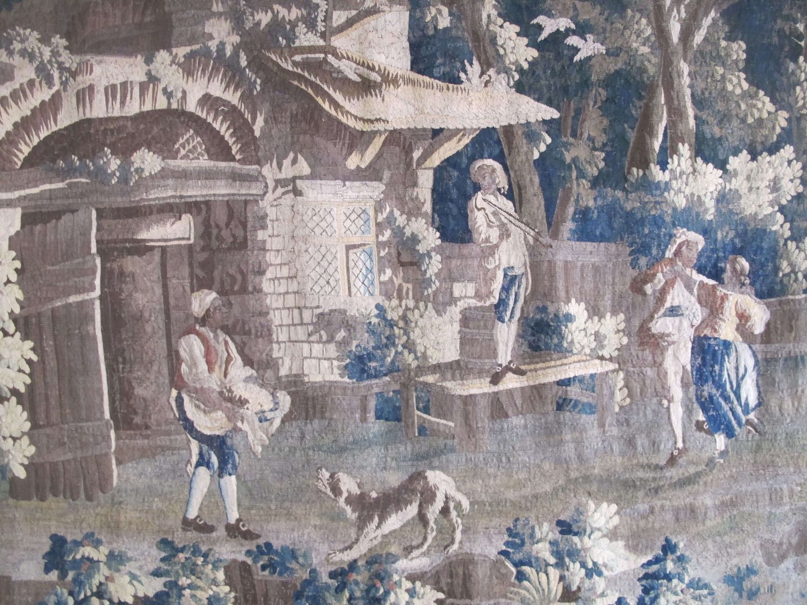 Charming French Pastoral Tapestry, Circa 1790, 2.57m X 4.94m photo for sale