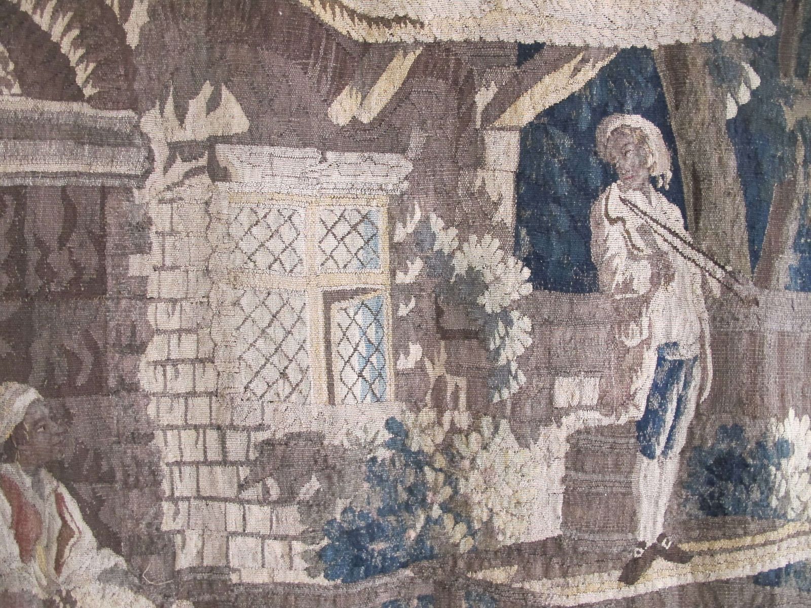 Charming French Pastoral Tapestry, Circa 1790, 2.57m X 4.94m photo Art