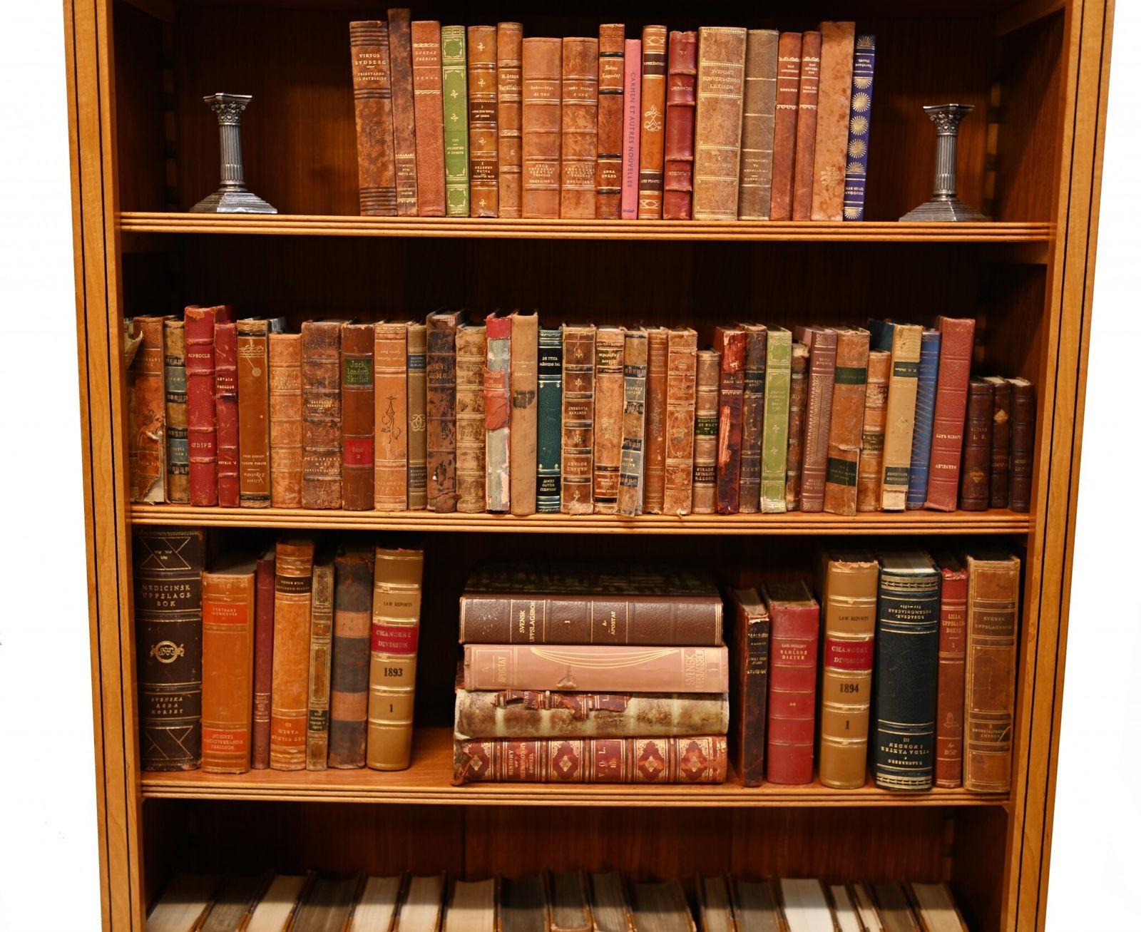 Furniture Regency Open Bookcase   Satinwood Sheraton Bookcases Bespoke photo