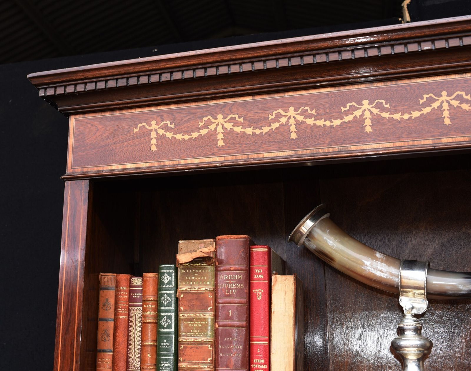 Pair Mahogany Open Front Bookcase   Regency Sheraton Bookcase Bespoke photo buy