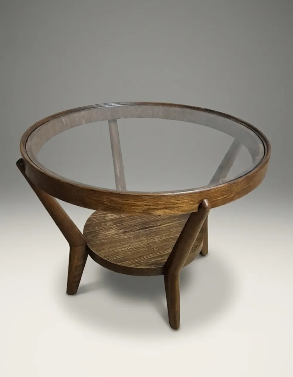 Round Coffee Table Karel Koželka & Antonín Kropáček 1940s Czechoslovakia photo vinterior