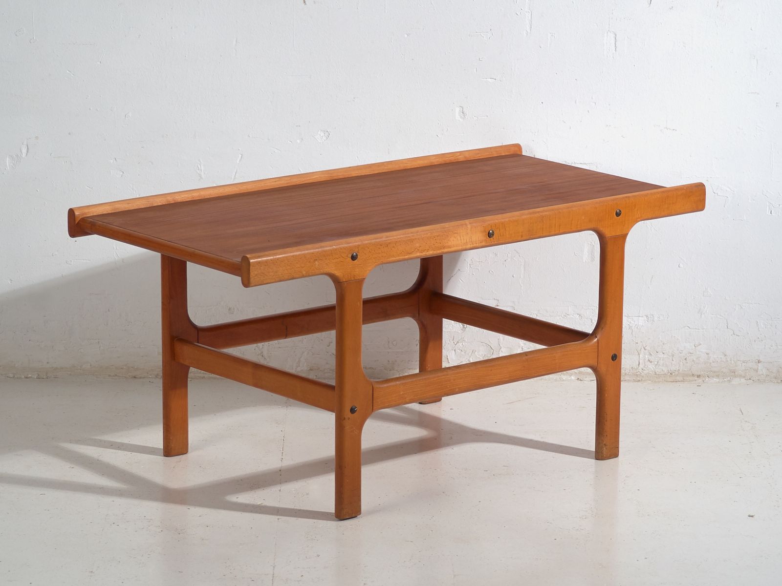 Vintage Scandinavian Style Coffee Table In Teak And Beech  Scandinavia Circa 1960