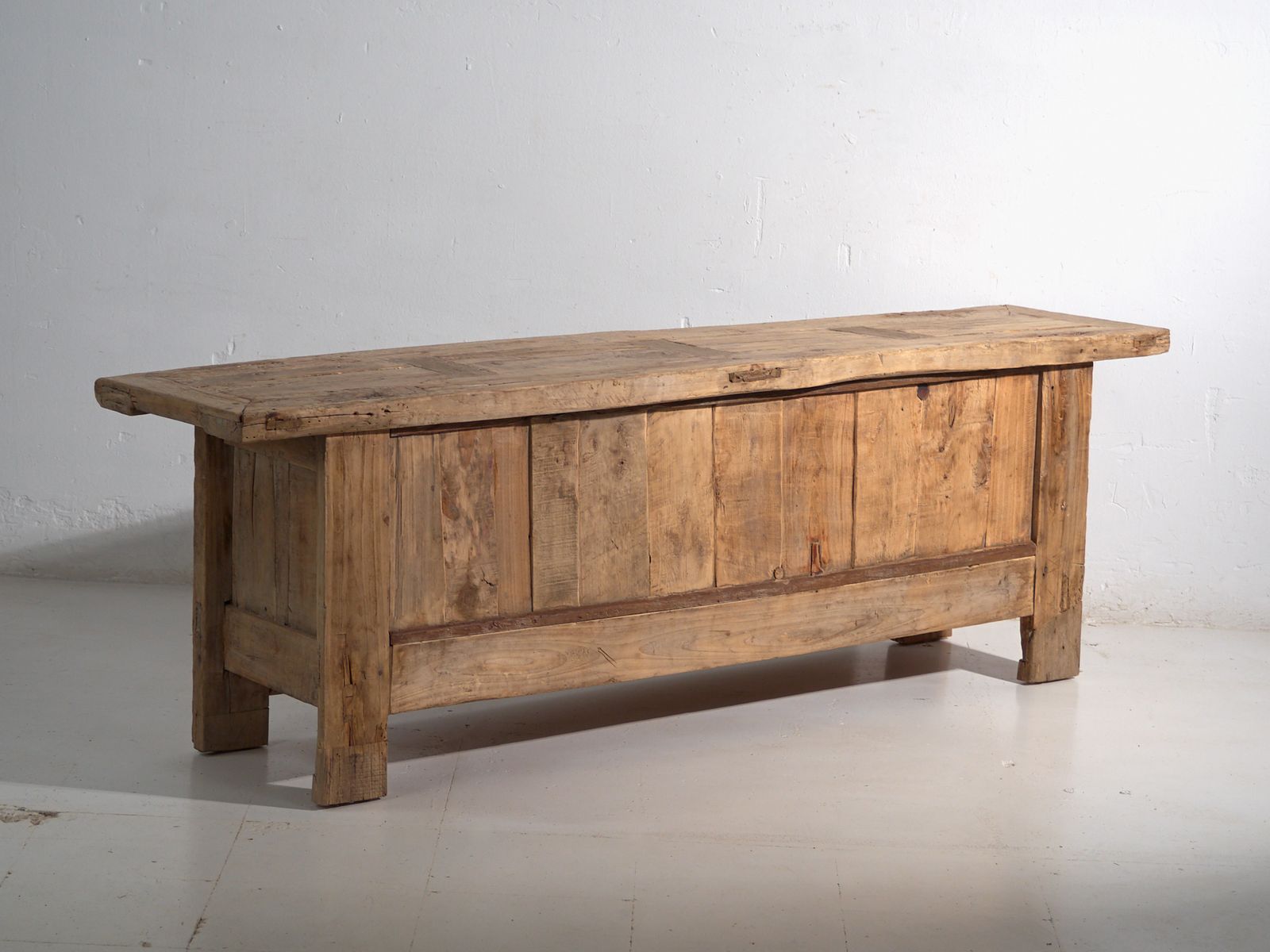 photo buy Antique Carved Low Sideboard In Pine Wood  China Circa 1900