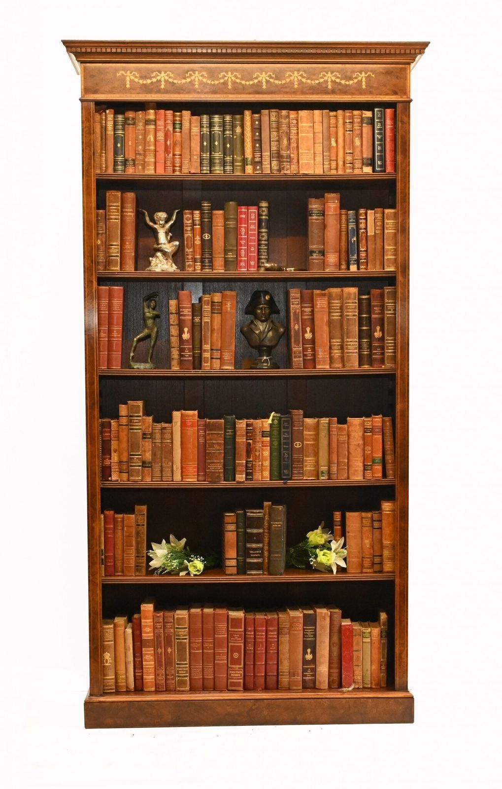 Pair Walnut Bookcases   Regency Sheraton Open Front Bespoke photo furniture