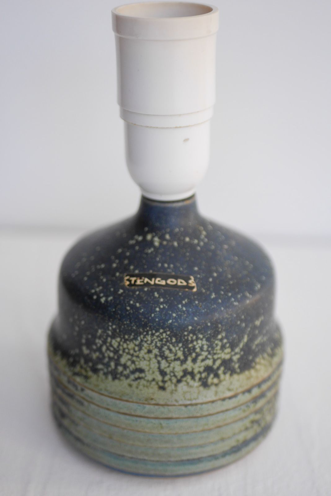 Mid Century Modern Swedish Pottery Table Lamp By Rolf Palm For Hoganas Keramik, 1960 photo vintage
