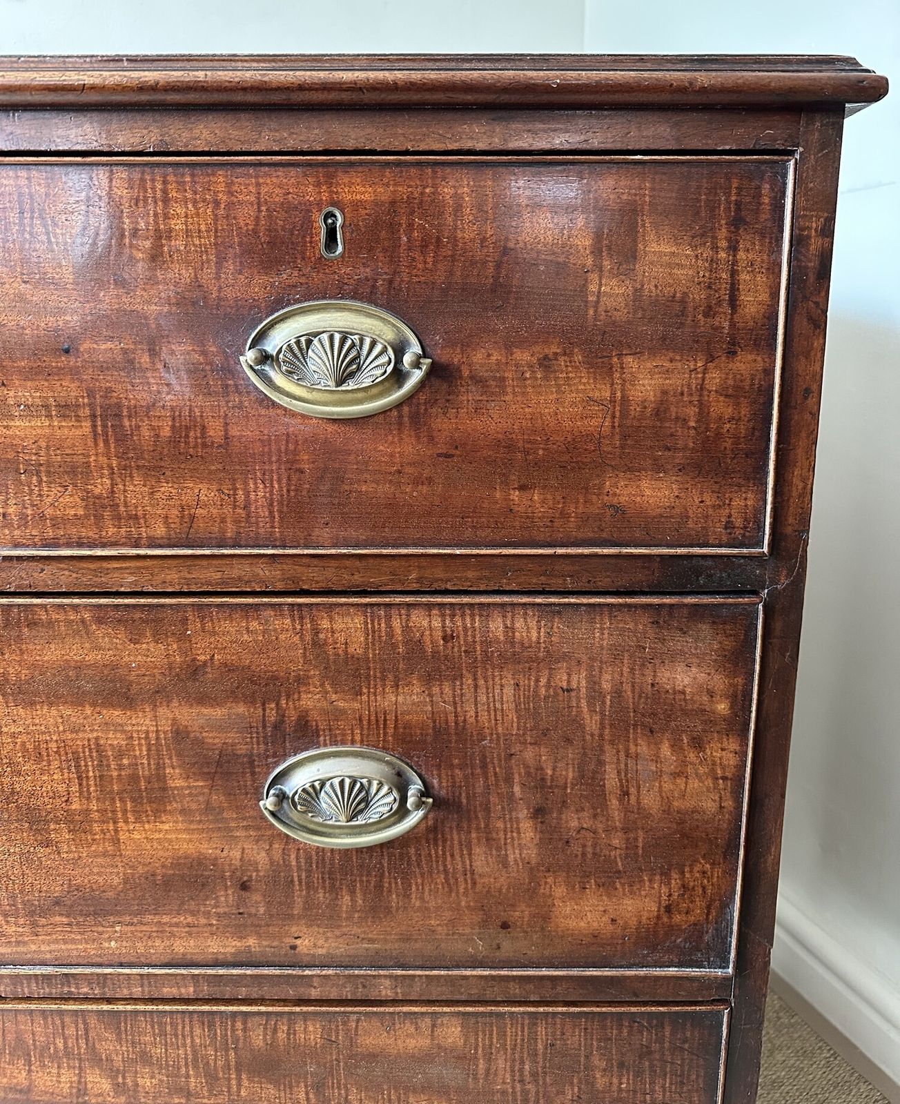 Small Chest Of Drawers Mahogany 92cm Wide photo for sale