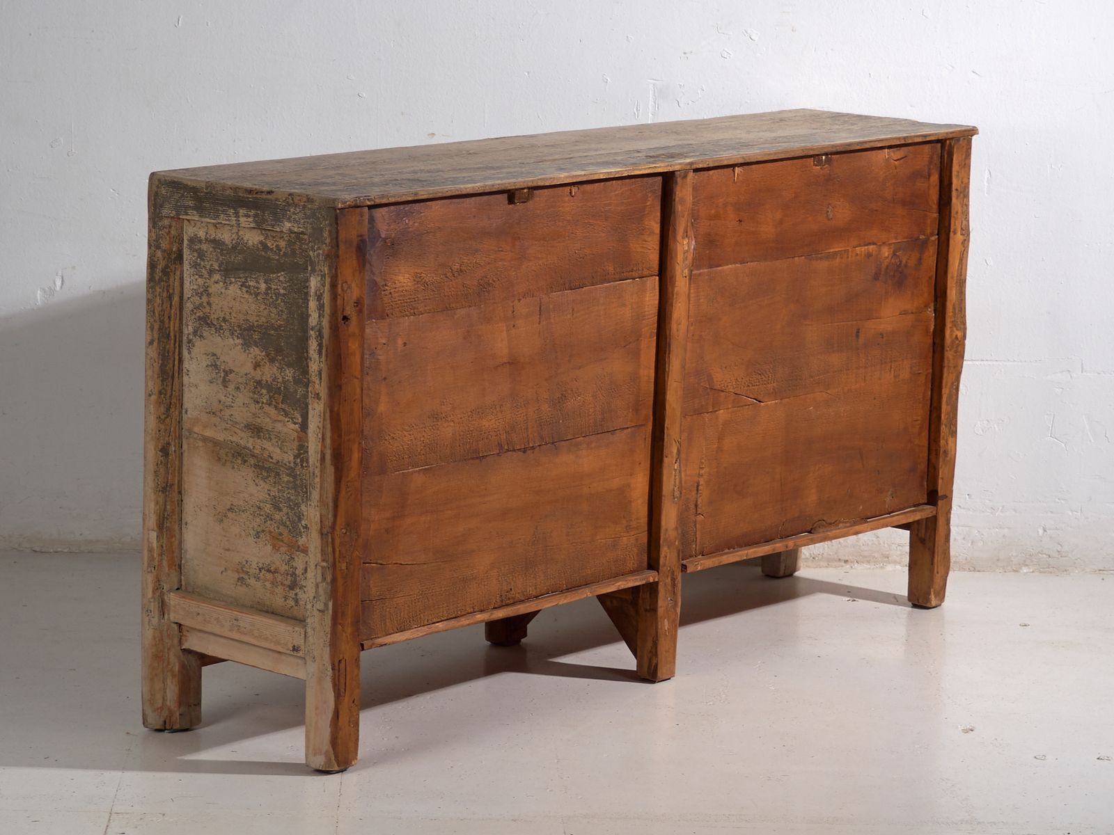 Furniture Antique Sideboard In Pine Wood – China, Circa 1950 photo