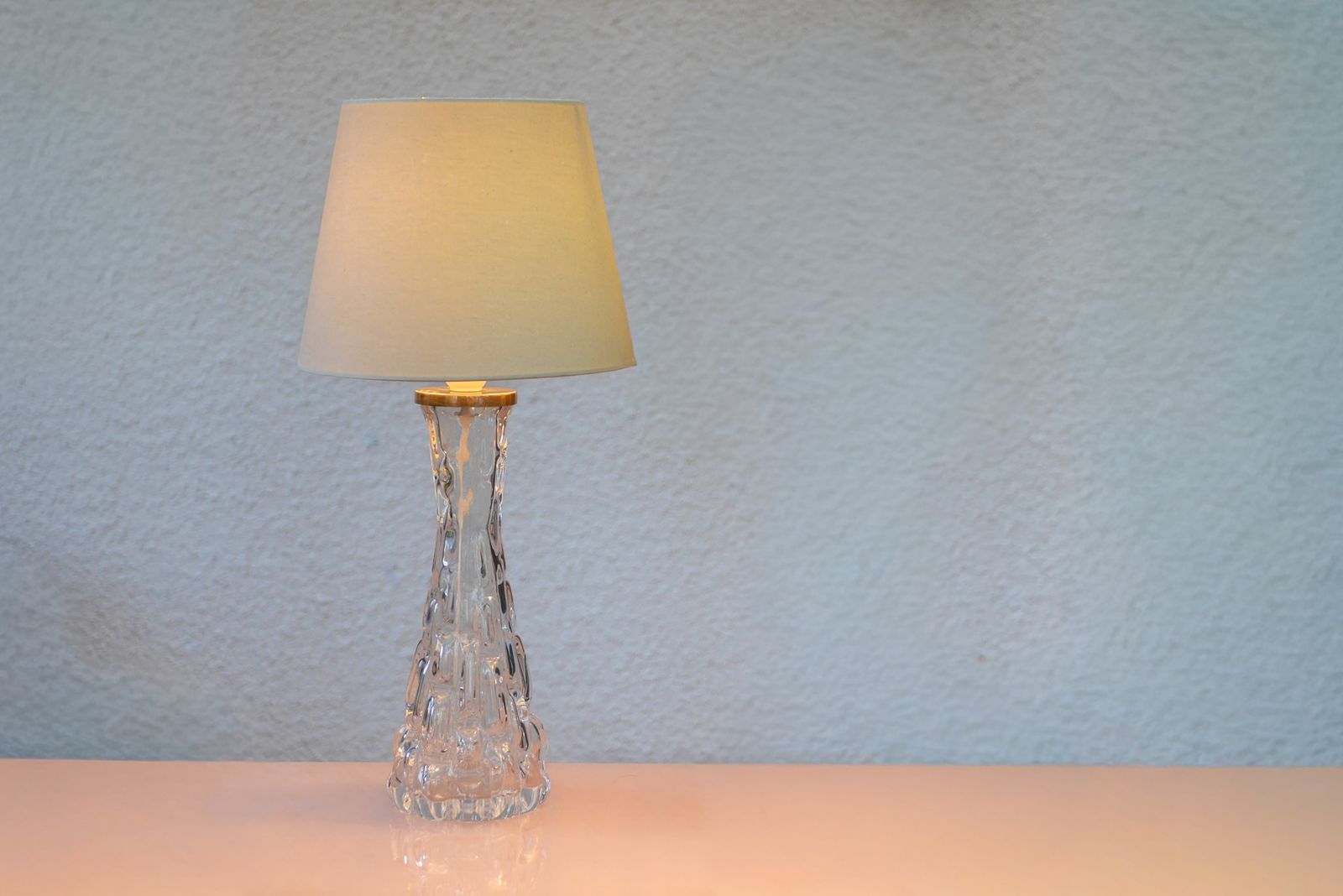 photo buy Lampe de table en cristal par Carl Fagerlund pour Orrefors