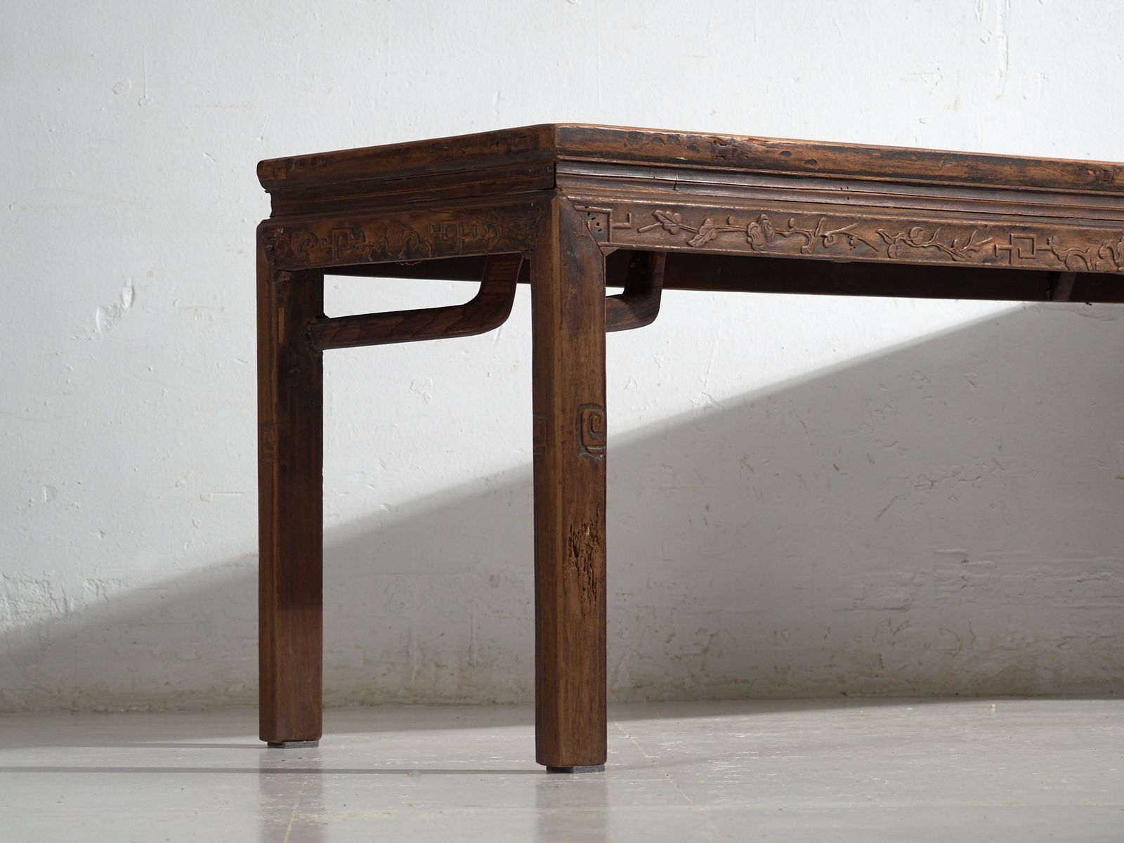 Furniture Antique Long Bench Table In Pine Wood – China, Circa 1900 photo