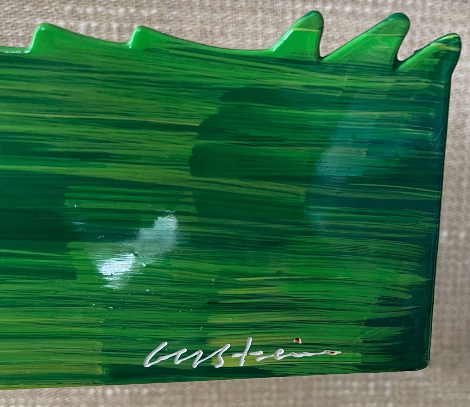 David Gerstein (1944  ), Soccer ,  A Large Two Layer Handpainted Steel Wall Hanging Sculpture , Limited Edition No. 20/150 . A Football Scene. photo 3495.0