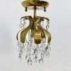 Palwa kristallen plafondlamp van Ernst Palme, messing ananas, ca. jaren 1960, Duitsland photo 912.0